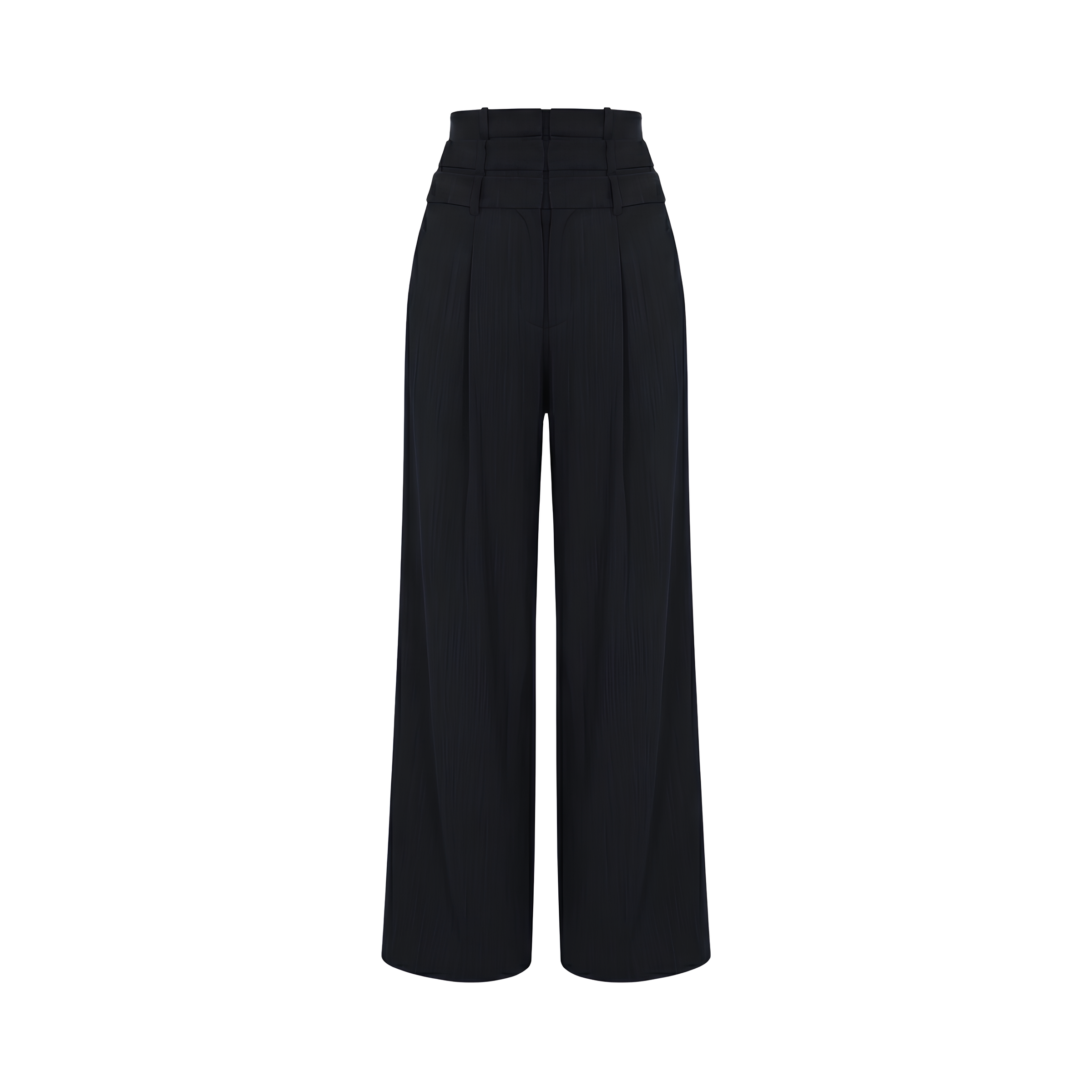 Linen Silk Wide Leg Trousers