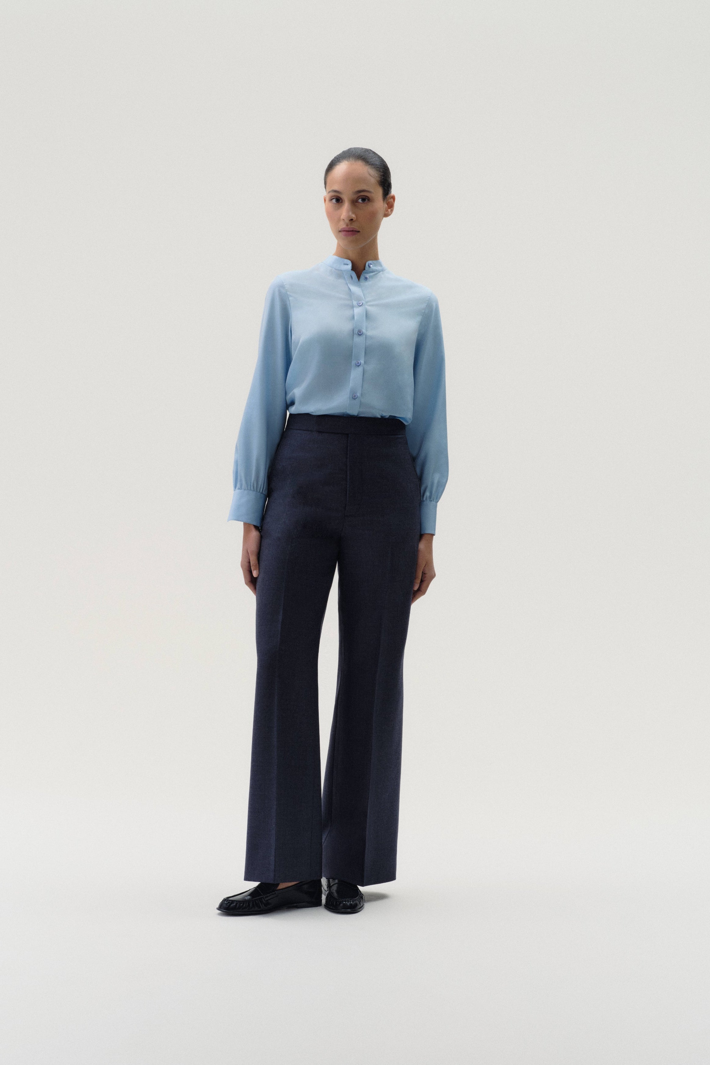 Straight Leg Trouser in Wool