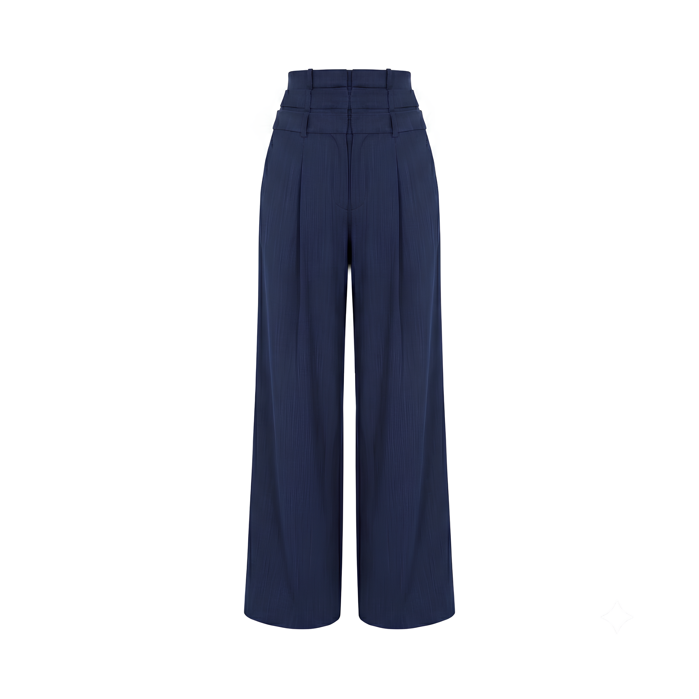 Linen Silk Wide Leg Trousers