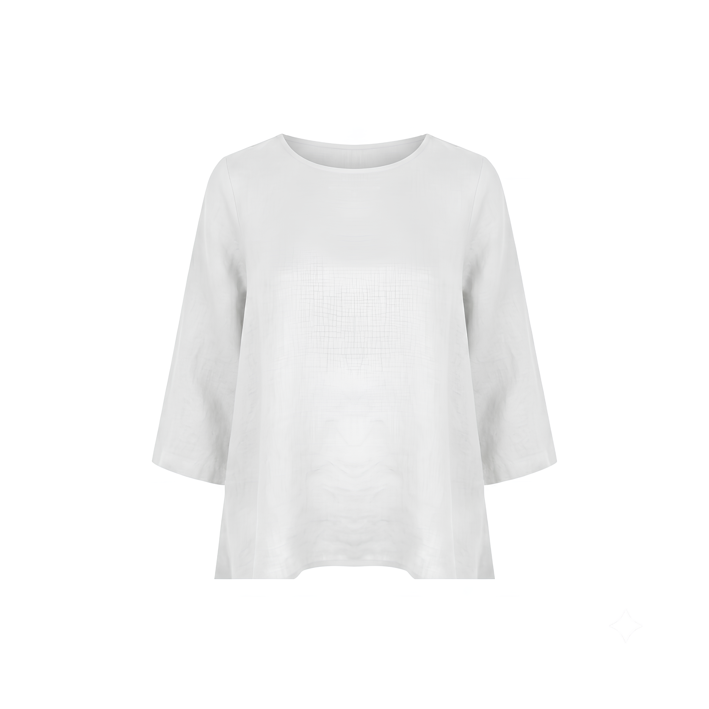 Anna Asymmetric Linen Top