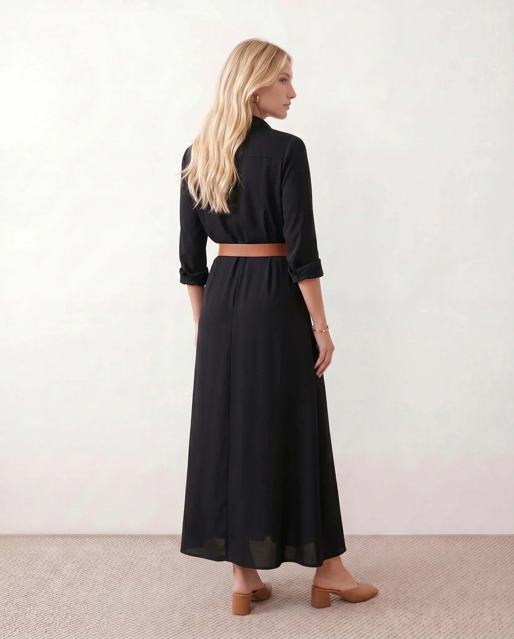 Julieta Button Front Maxi Dress