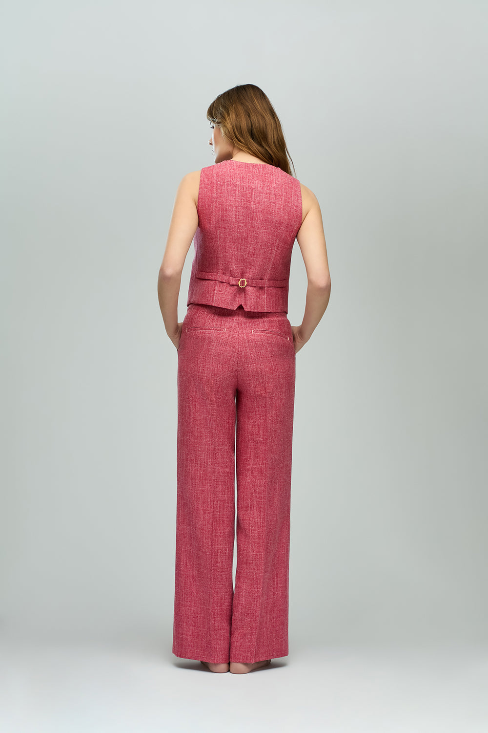 Straight Leg Trouser in Linen