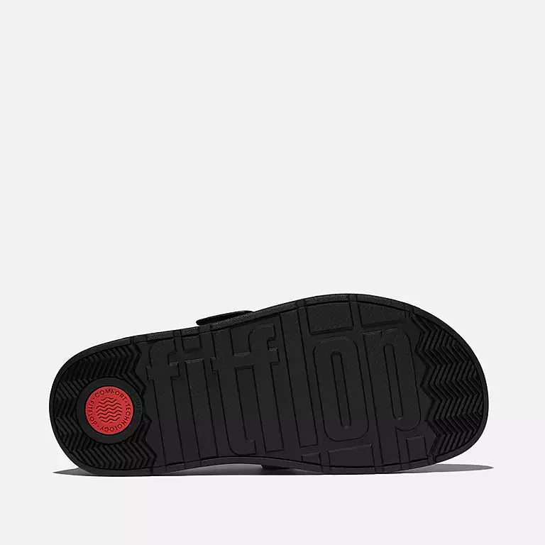 Buckle Suede Slides