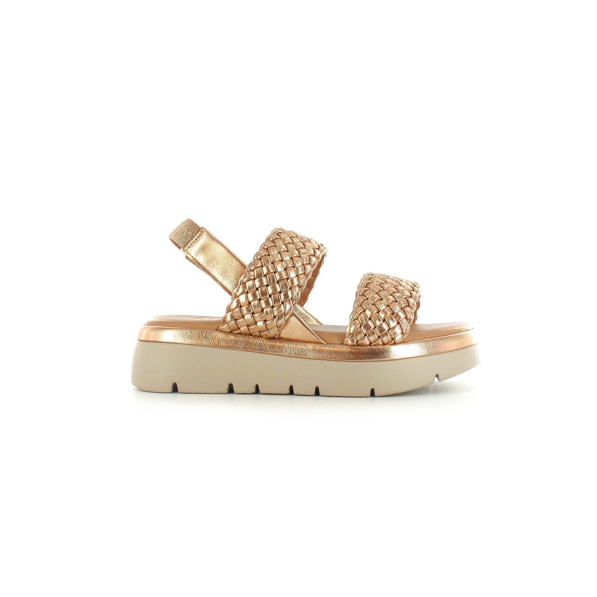 Lottie: Women's Woven Wedge Sandals - Rose