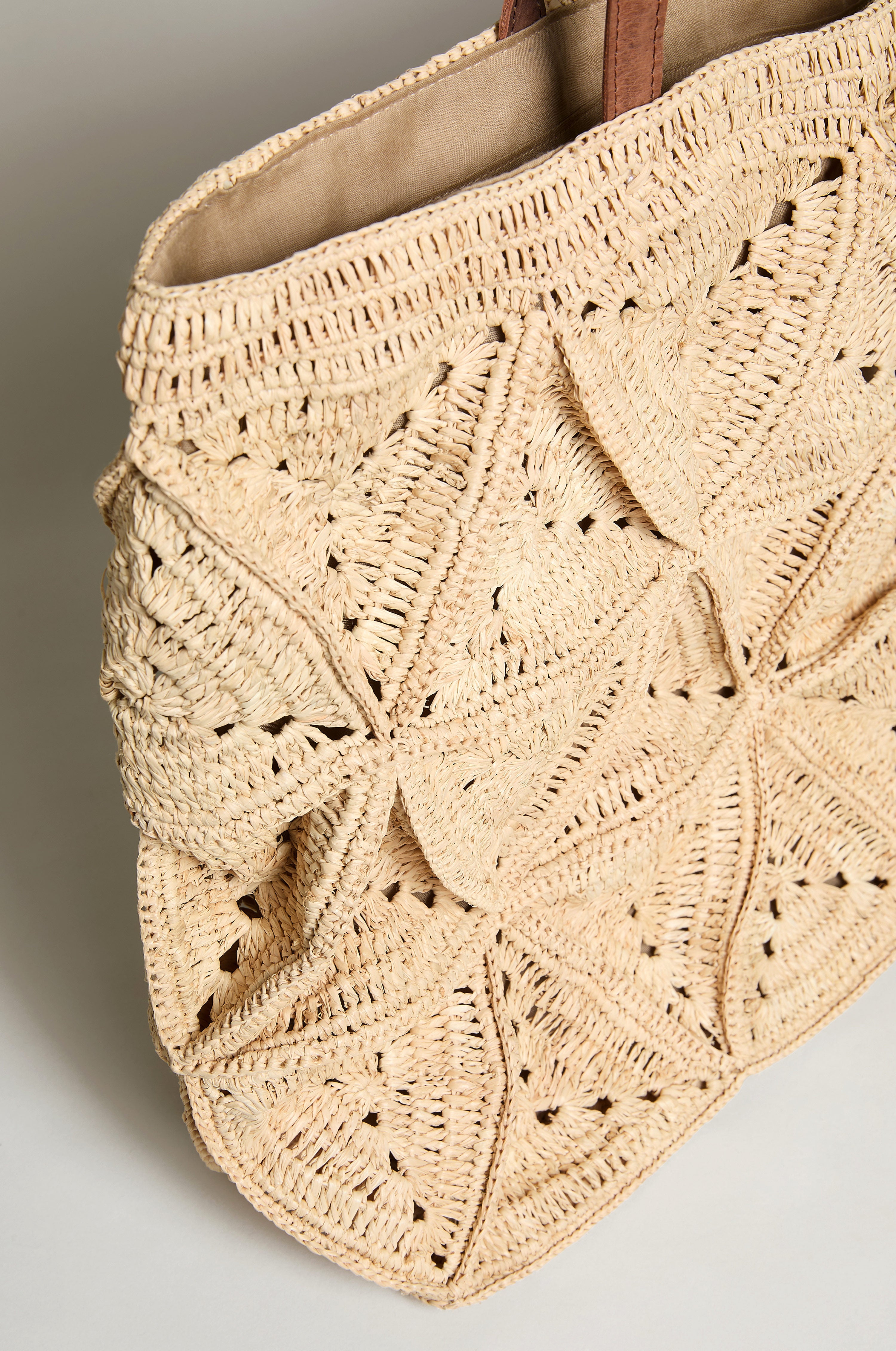 Handwoven Raffia Basket Bag