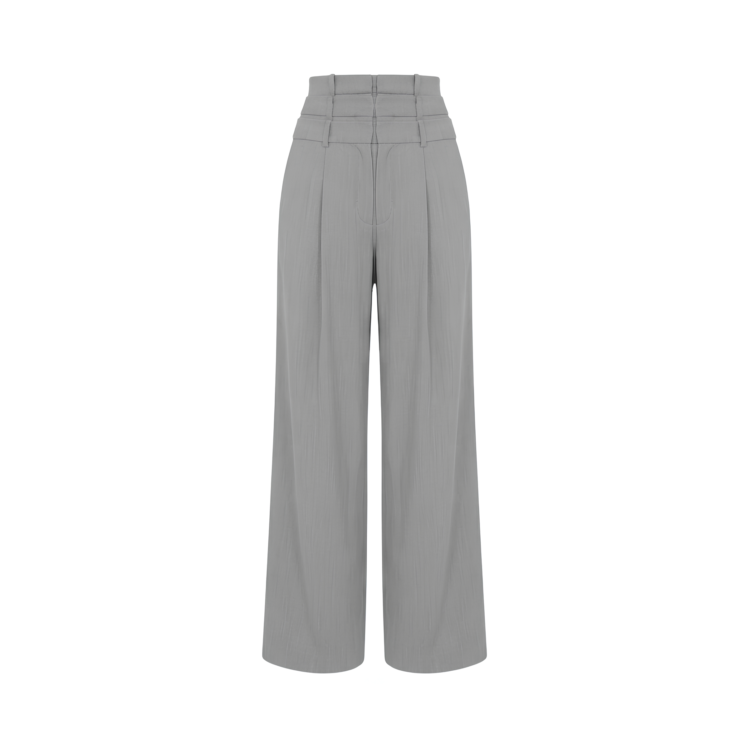 Linen Silk Wide Leg Trousers