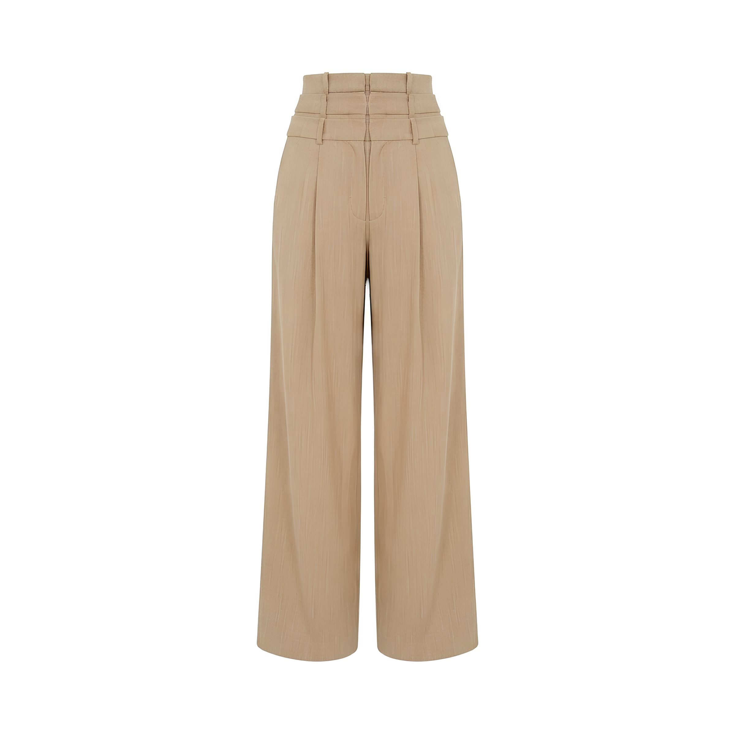 Linen Silk Wide Leg Trousers