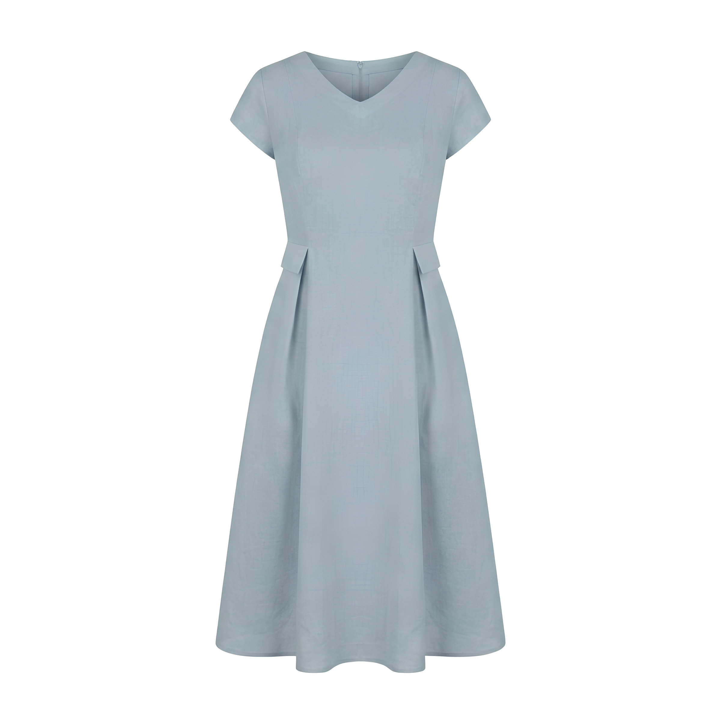 Alexa V-Neck Linen Dress