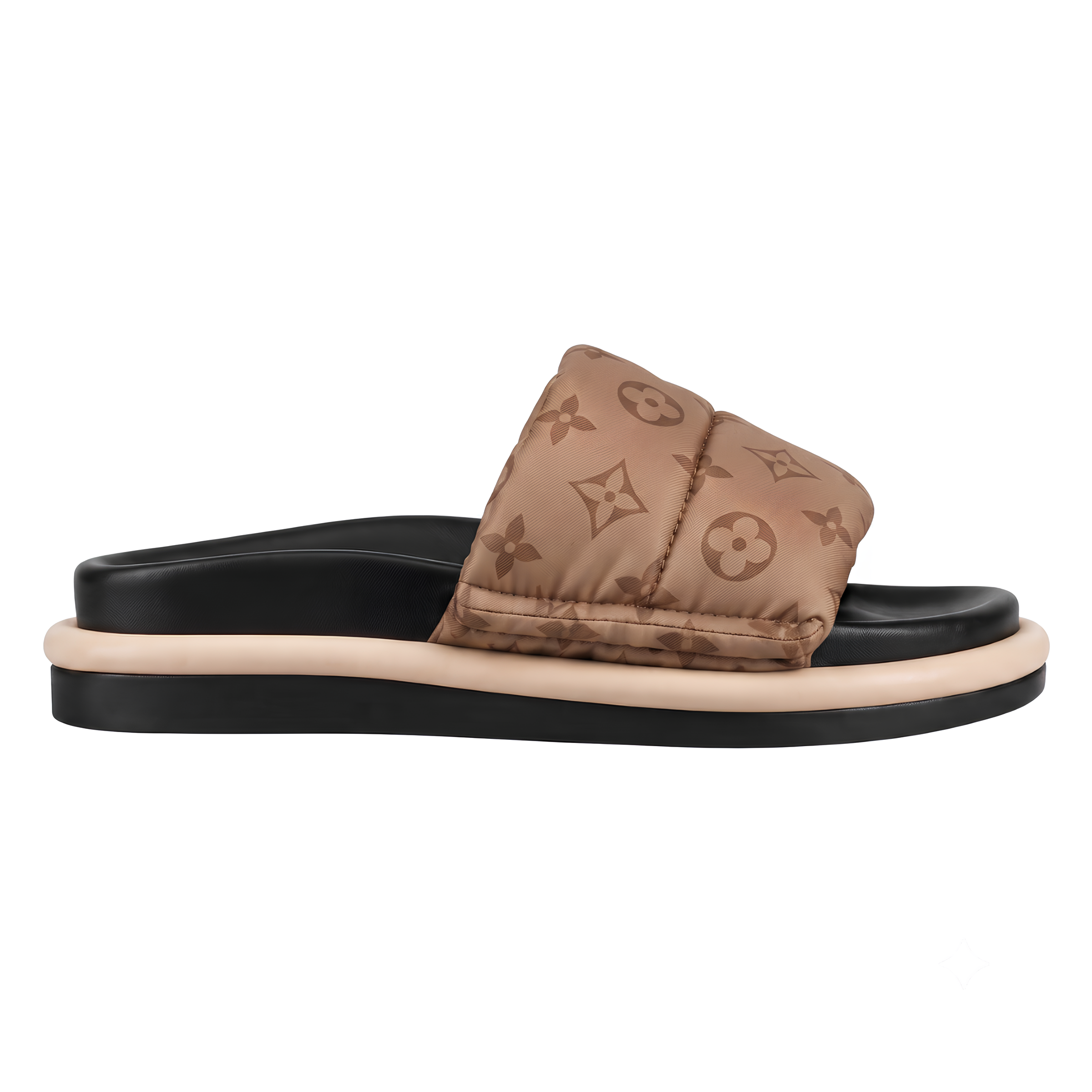 So Sassy Monogram Satin Sliders