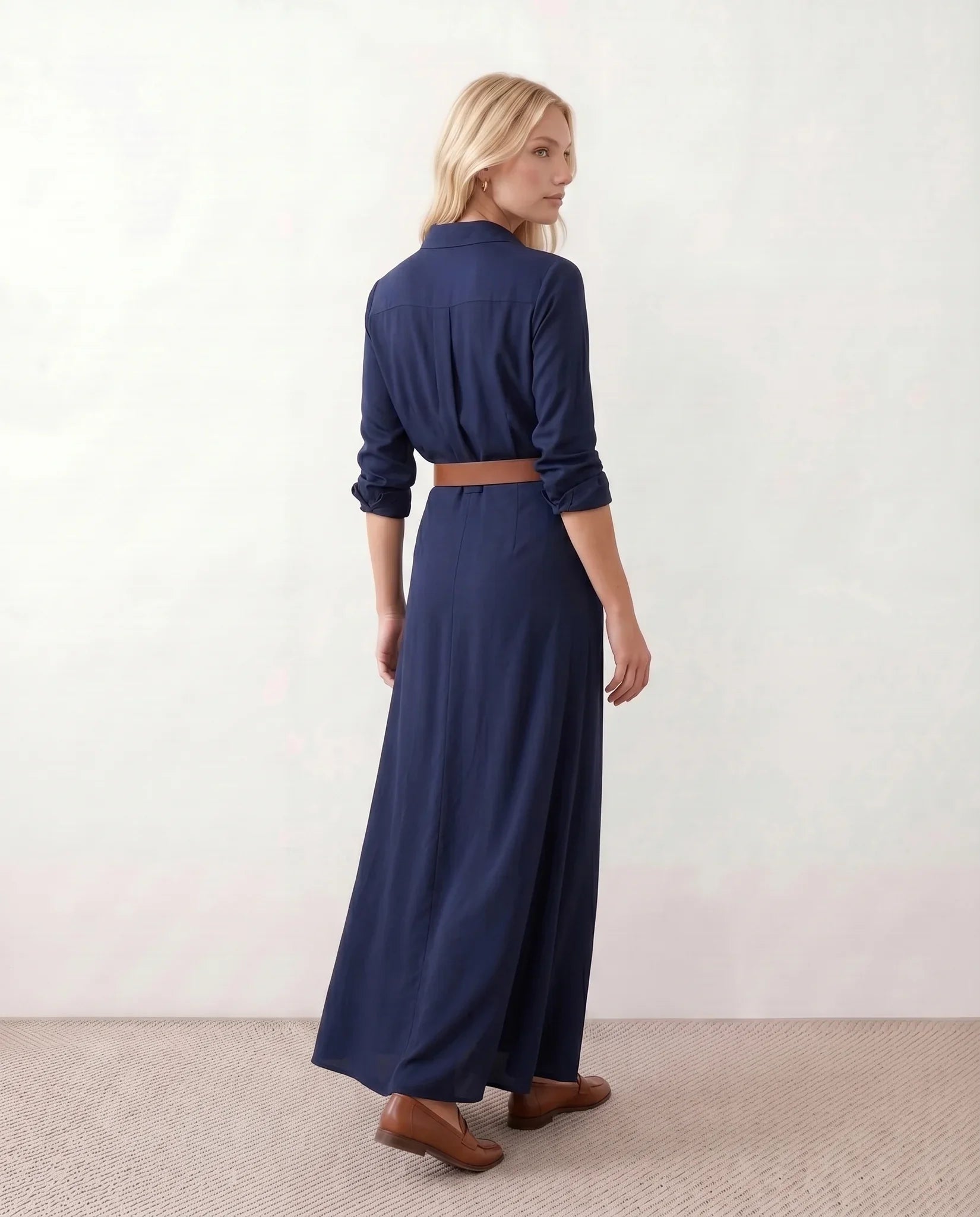 Julieta Button Front Maxi Dress