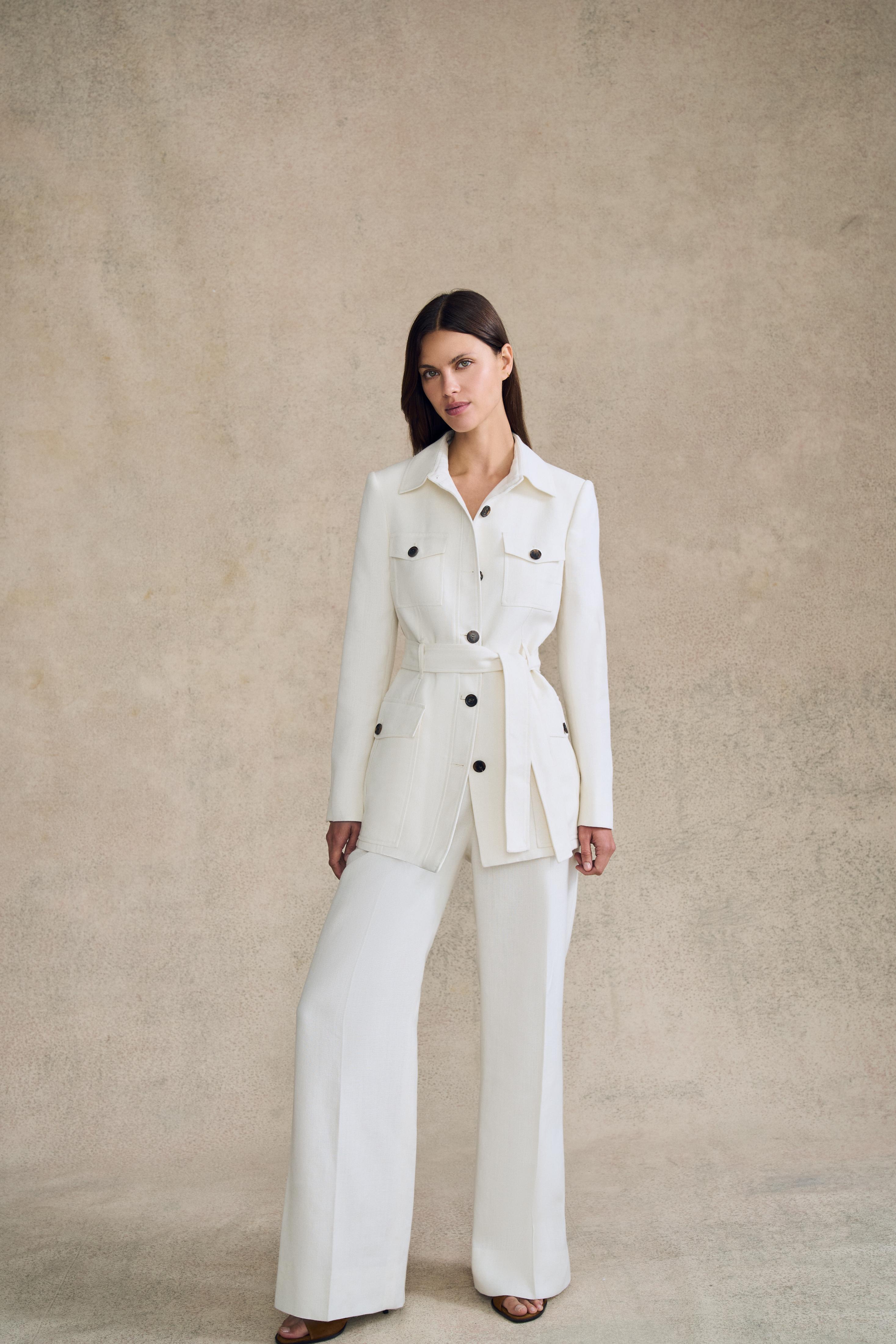 Wide Leg Trouser in Linen