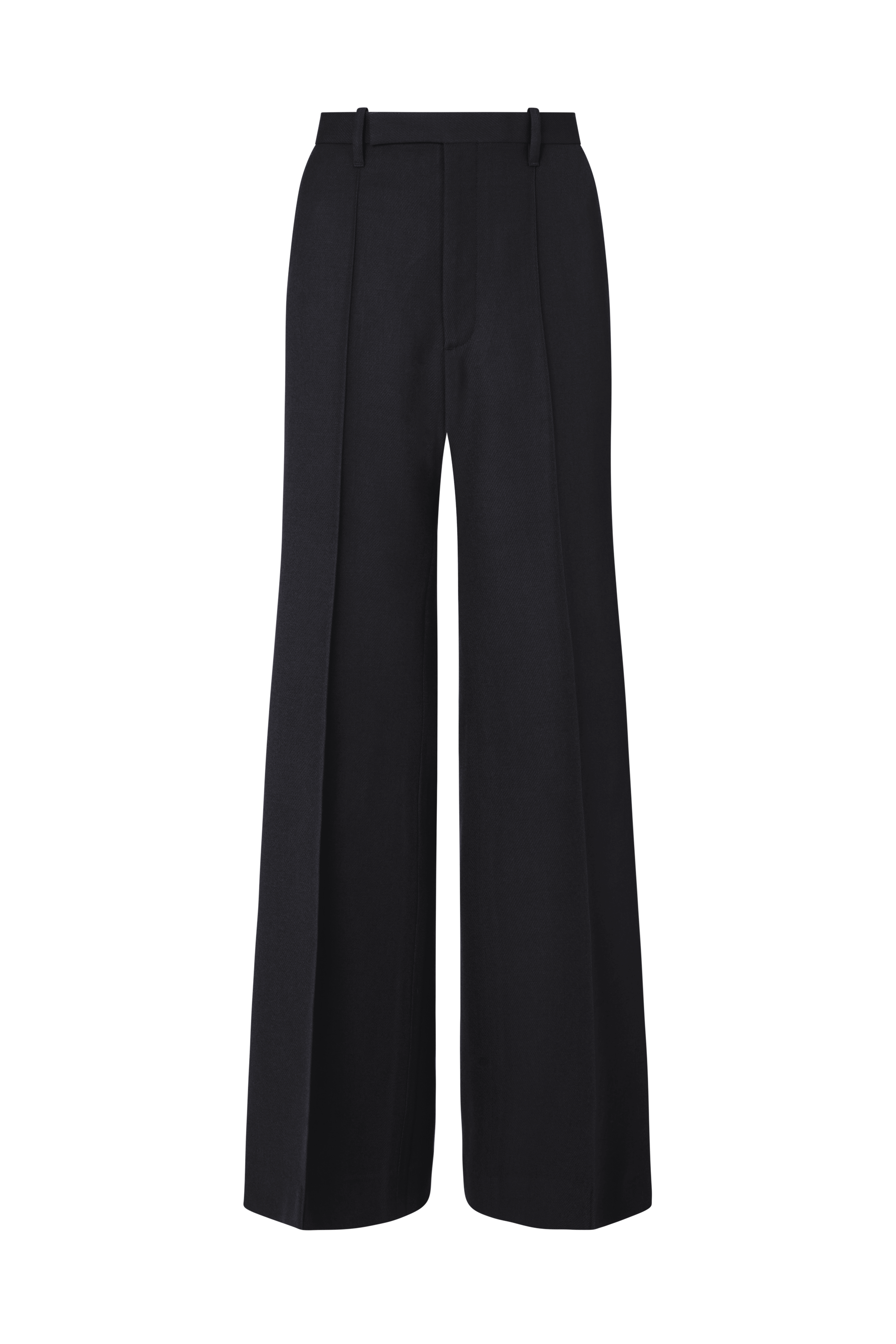Flared Leg Trouser in Wool Charmelaine