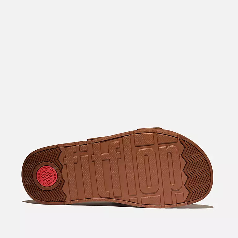 Buckle Suede Slides