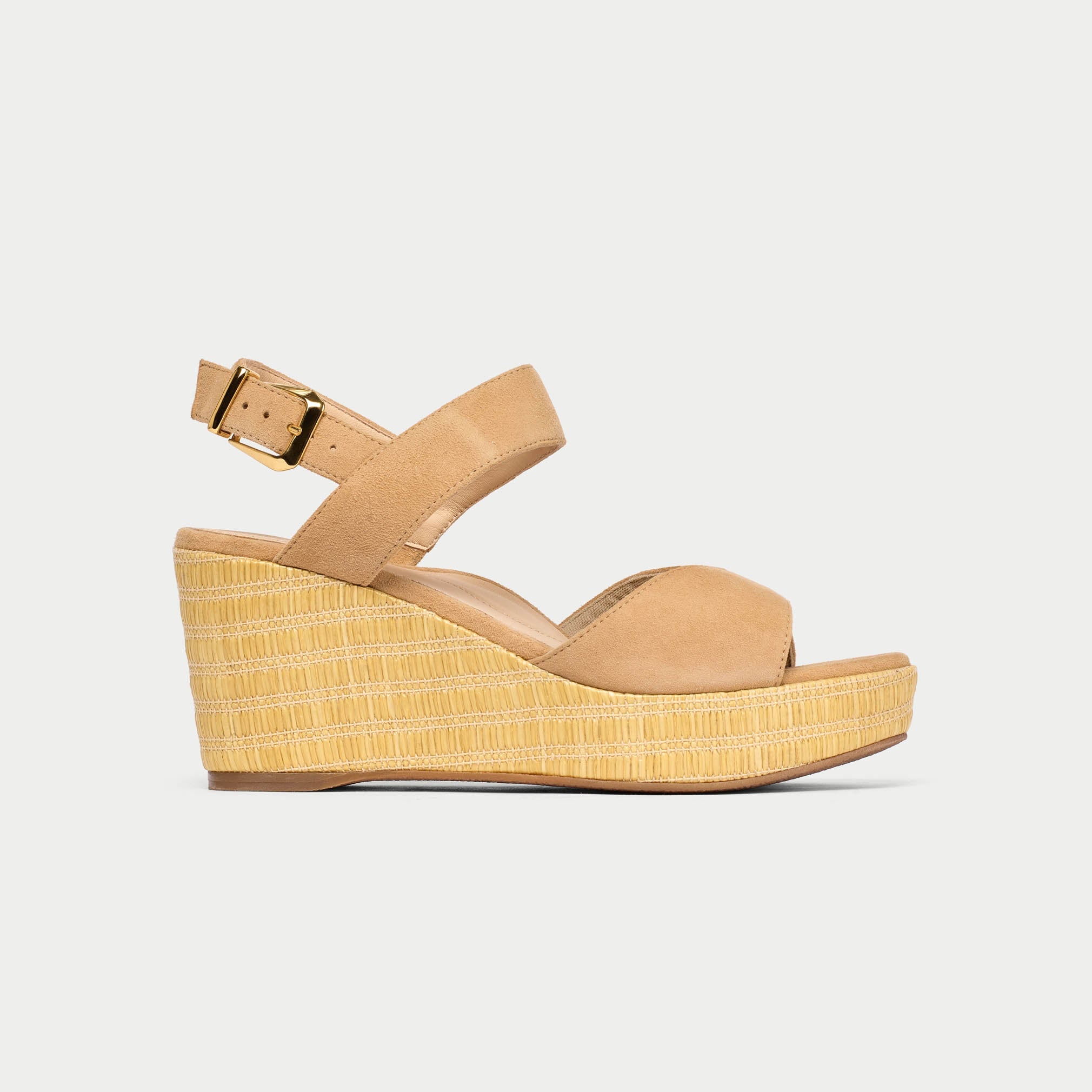 Eloise Navy Suede Wedges