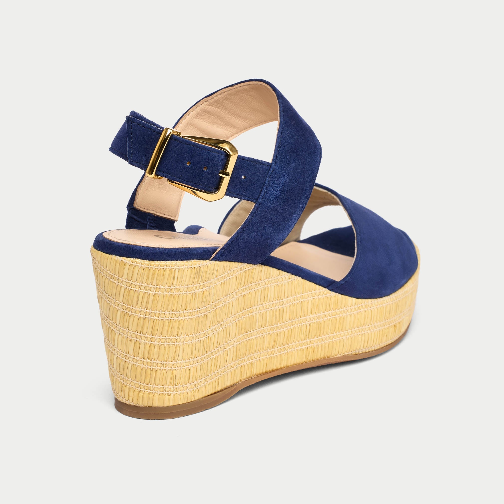 Eloise - Navy Suede Wedges