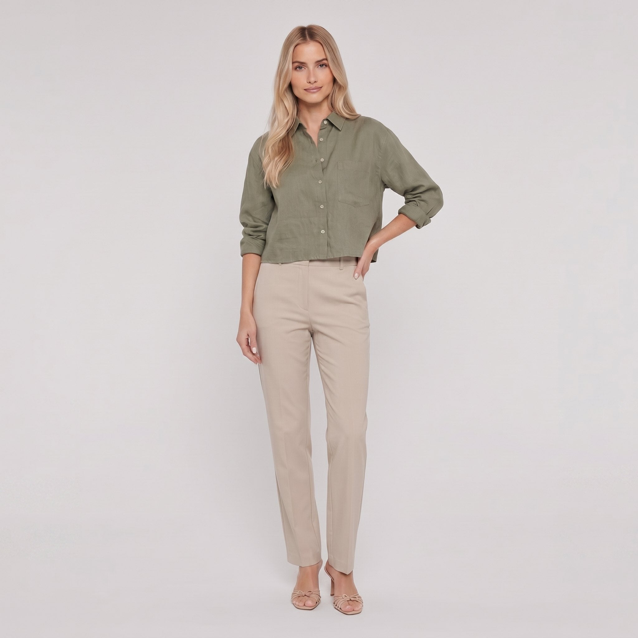 Cleo Women's Shirt | 100% Pure Linen, Oversized Fit